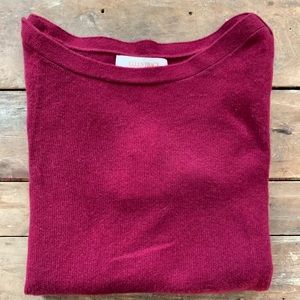 Ellen Tracy 100% Cashmere Boatneck Sweater S NWT